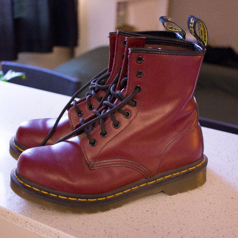 Cherry Red 1460's Women's Dr Martens Boots Size 7 W